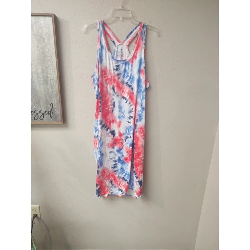 Red white blue spandex dress